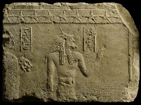 Relief aus dem Sokar-Osiris-Tempel aus Abusir el-Meleq